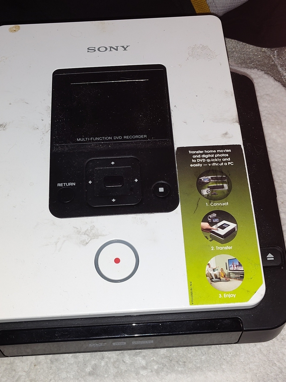 Sony White and Black Multi-Function DVD Recorder